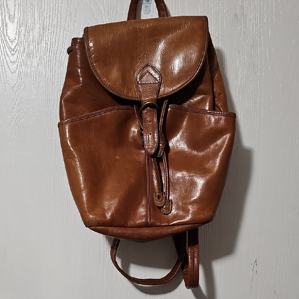Tannery West Tan Leather Backpack